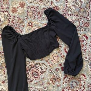 Elegant Black Women's Top